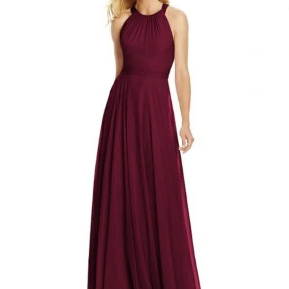 After Six Bridesmaid Dreas, Style 6760, Size 14 added extra length, color Ruby